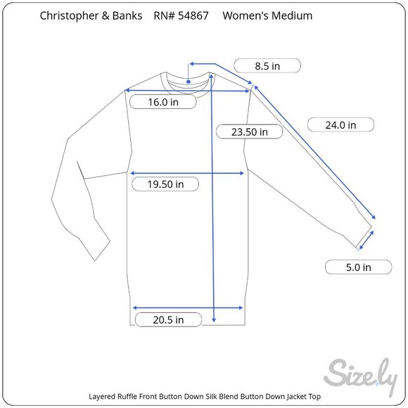 Christopher & Banks Plum Tiered Ruffle Silk Blend Jacket Blazer Women's Size M - Picture 10 of 12